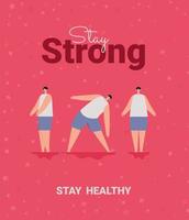 stay strong card vector