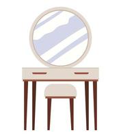 drawer and mirror vector