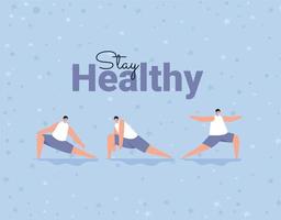 stay healthy poster vector