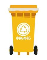 organic recycling bin vector