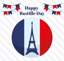 bastille day poster vector