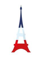 eiffel tower icon vector