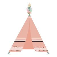 boho tent design vector