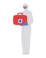 doctor with suitcase vector