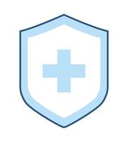 shield with cross vector