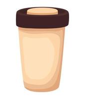 disposable water cup vector