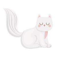 pretty cat design vector