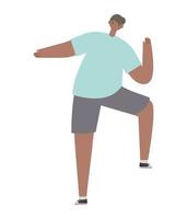 nice male stretching vector