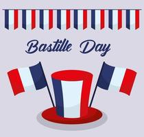 bastille day illustration vector