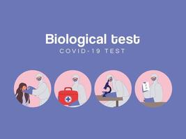 biological test poster vector