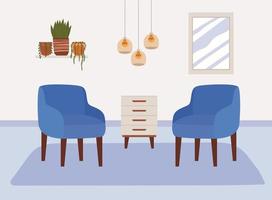comfy home design vector
