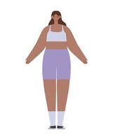 exercise female design vector