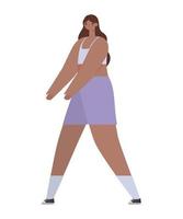 nice teen stretching vector