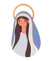 personaje de santa maria vector