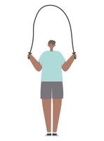 man with rope vector