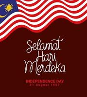 malaysia merdeka design vector