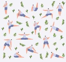 fitness men pattern vector