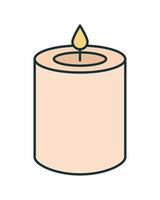 spa candle design vector