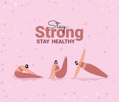 stay strong card vector