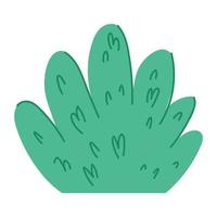 green bush icon vector