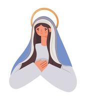 personaje de santa maria vector