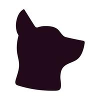 dog silhouette design vector