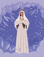 illustration of mother mary vector