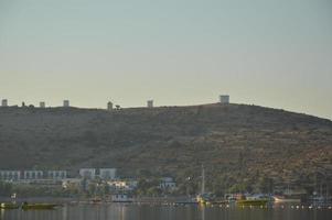 Gumbet, Turkey, 2020 - Beach and beach panorama in Bodrum photo