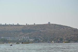 Gumbet, Turkey, 2020 - Beach and beach panorama in Bodrum photo