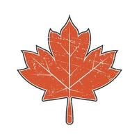 maple leaf red vector