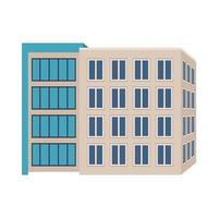 business building icon vector