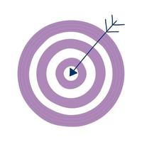 Isolated target icon vector