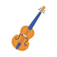 instrumento musical de violín vector