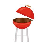 icono de parrilla de barbacoa vector