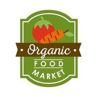 organic food market vector