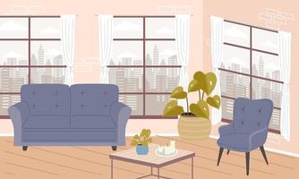 scene of living room vector