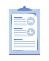 insurance document design vector