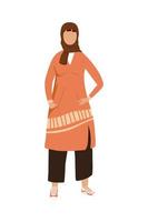 muslim young woman vector