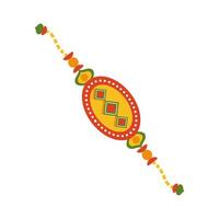 oval raksha bandhan wristband vector