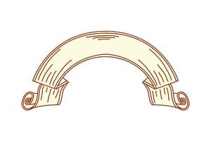 curve sketch ribbon vector