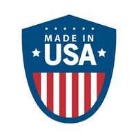 made in usa shield vector