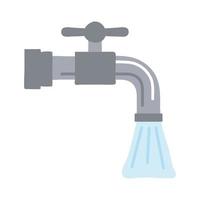 faucet tap water vector
