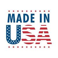 made in usa template vector