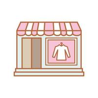 ropa de tienda boutique vector