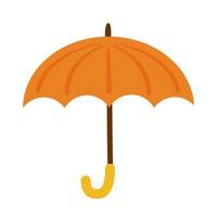 orange umbrella accessory vector