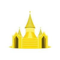 templo en tailandia vector