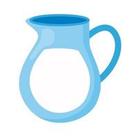 milk jar drink vector