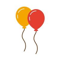 balloons helium decoration vector