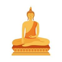 buddha sacred of thailand vector