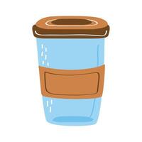 reusable container transparent vector